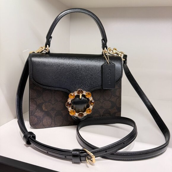 Coach Courtney Top Handle Bag In Signature Canvas CCE22 - Picture 1 of 7